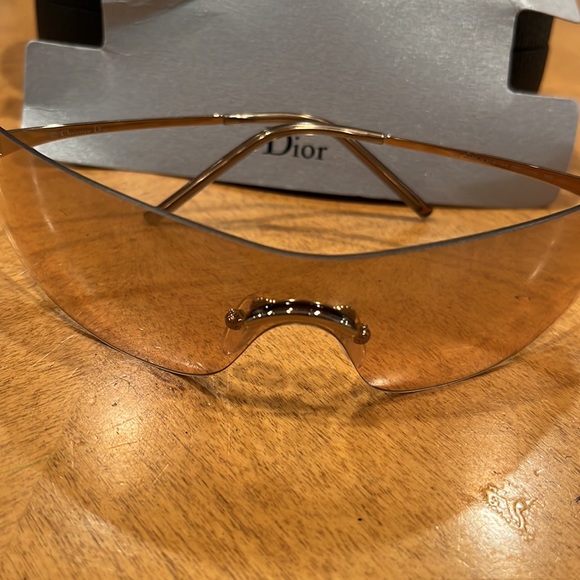 Dior shield vintage  new glasses unisex showstoppers light weight metal frame - Picture 3 of 13